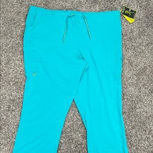 Med Couture Teal Women's Pants